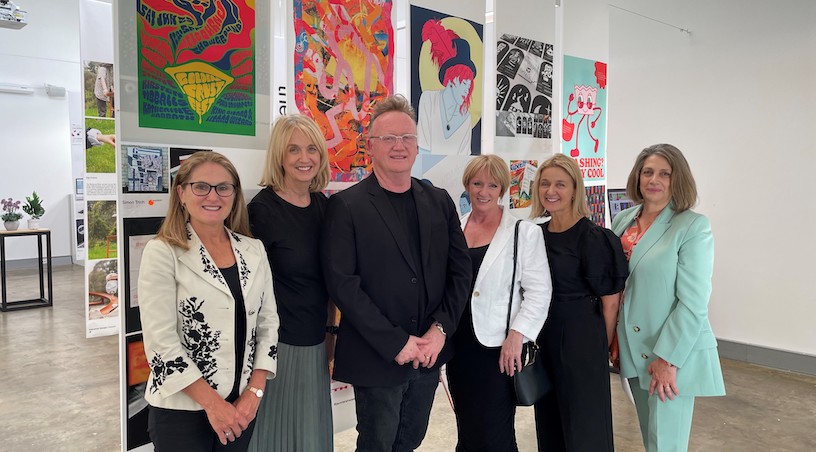 Assoc. Prof Gene Bawden with Loreto Toorak staff